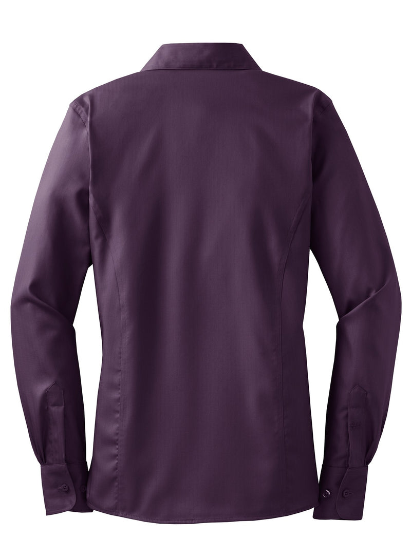 Red House Ladies Herringbone Non-Iron Button-Down Shirt. RH48