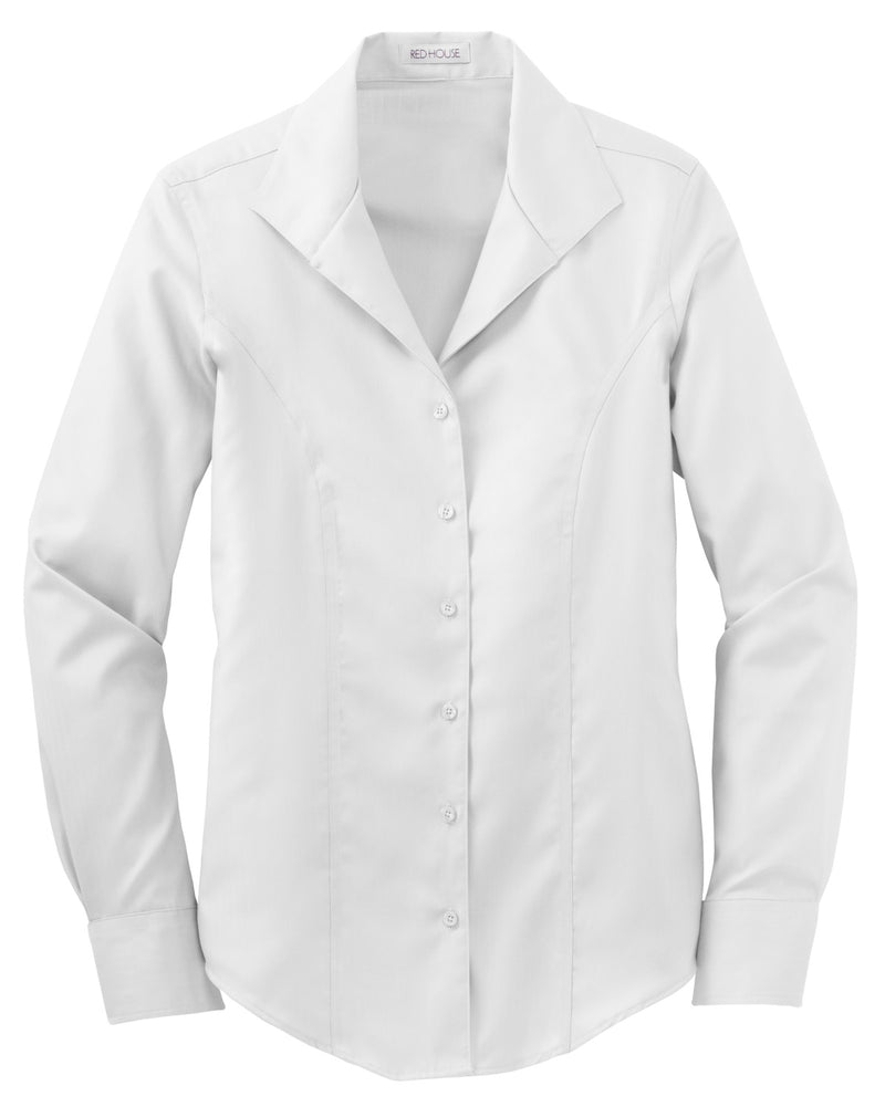 Red House Ladies Herringbone Non-Iron Button-Down Shirt. RH48