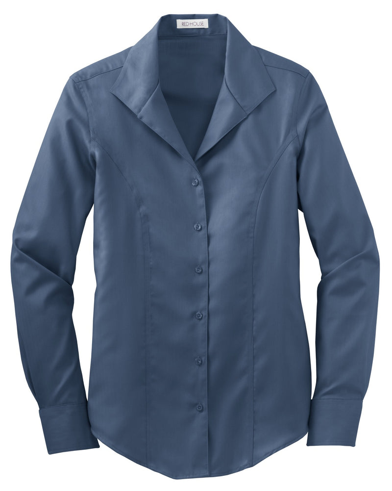 Red House Ladies Herringbone Non-Iron Button-Down Shirt. RH48