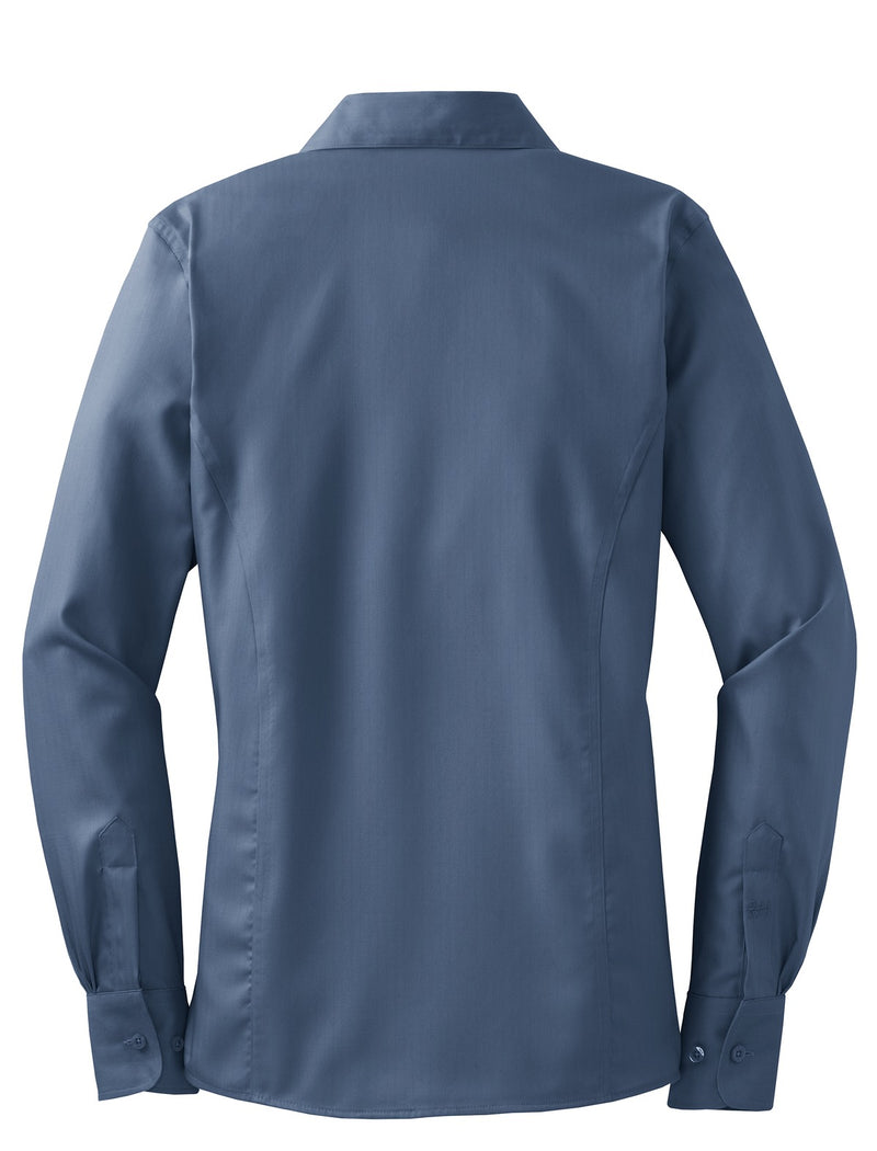 Red House Ladies Herringbone Non-Iron Button-Down Shirt. RH48