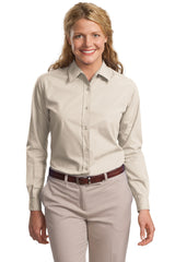 Port Authority Ladies Long Sleeve Easy Care Soil Resistant Shirt.  L607