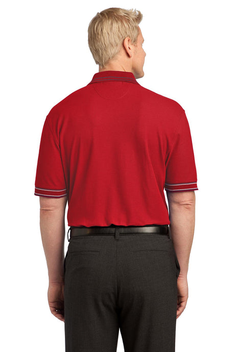 Port Authority Men's Silk Touch Tipped Polo. K502 Mens Apparel Shirts & Tops