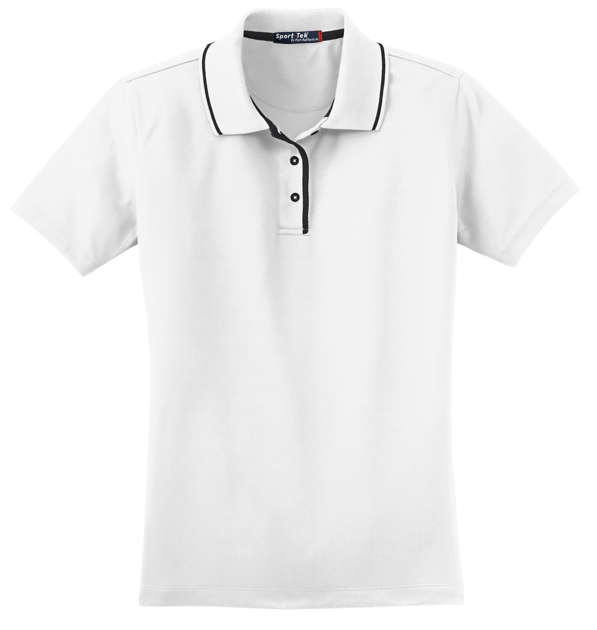 Sport-Tek Ladies Dri-Mesh Polo with Tipped Collar and Piping.  L467