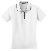 Sport-Tek Ladies Dri-Mesh Polo with Tipped Collar and Piping.  L467