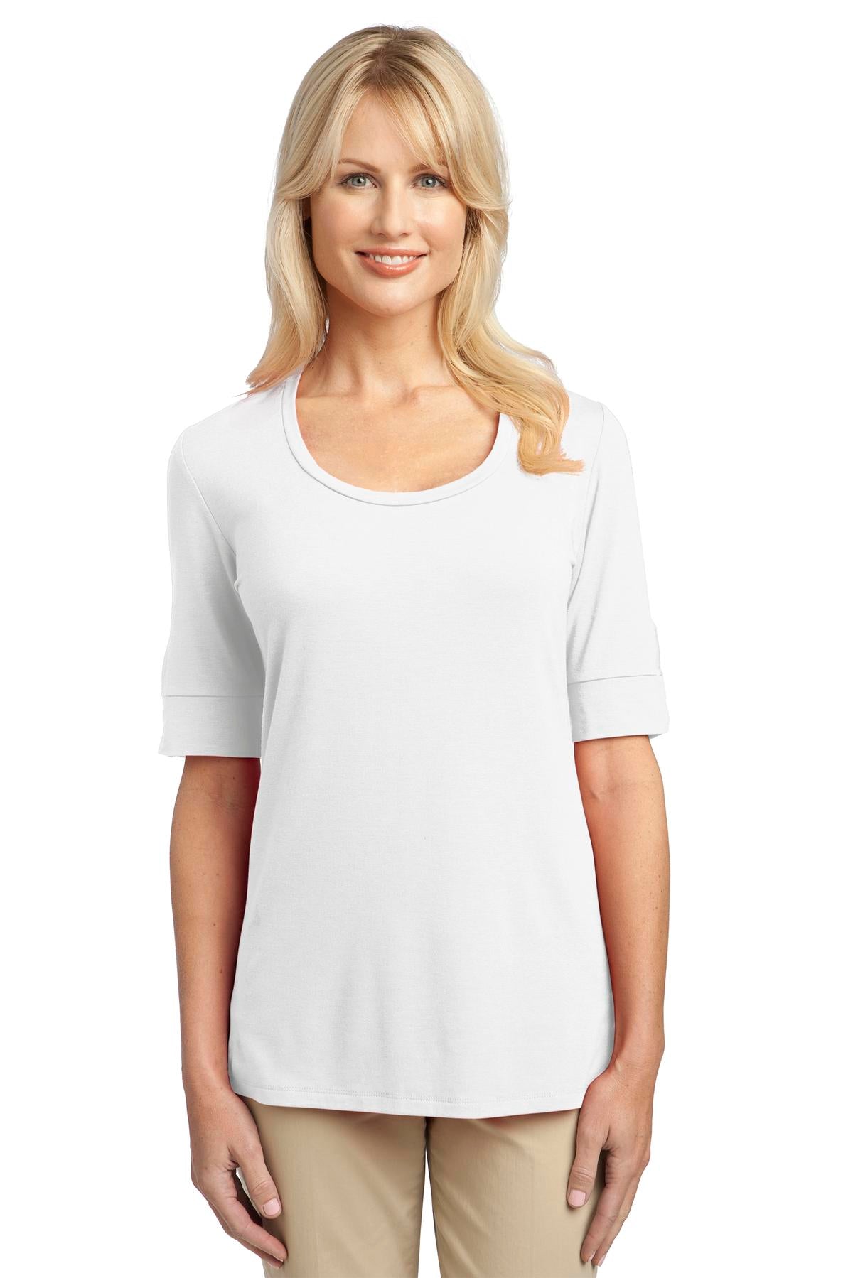 Port Authority Ladies Concept Scoop Neck Shirt. L541