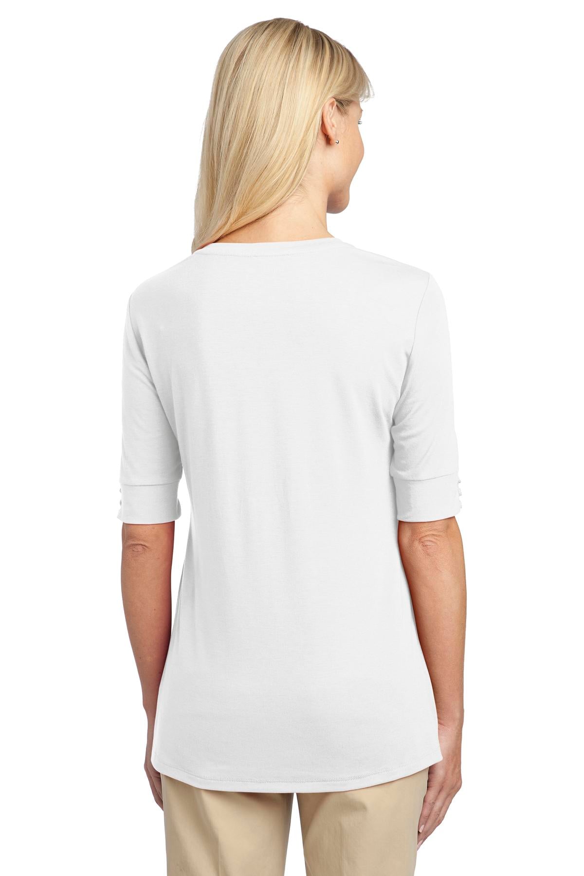Port Authority Ladies Concept Scoop Neck Shirt. L541