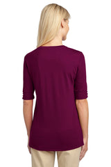 Port Authority Ladies Concept Scoop Neck Shirt. L541