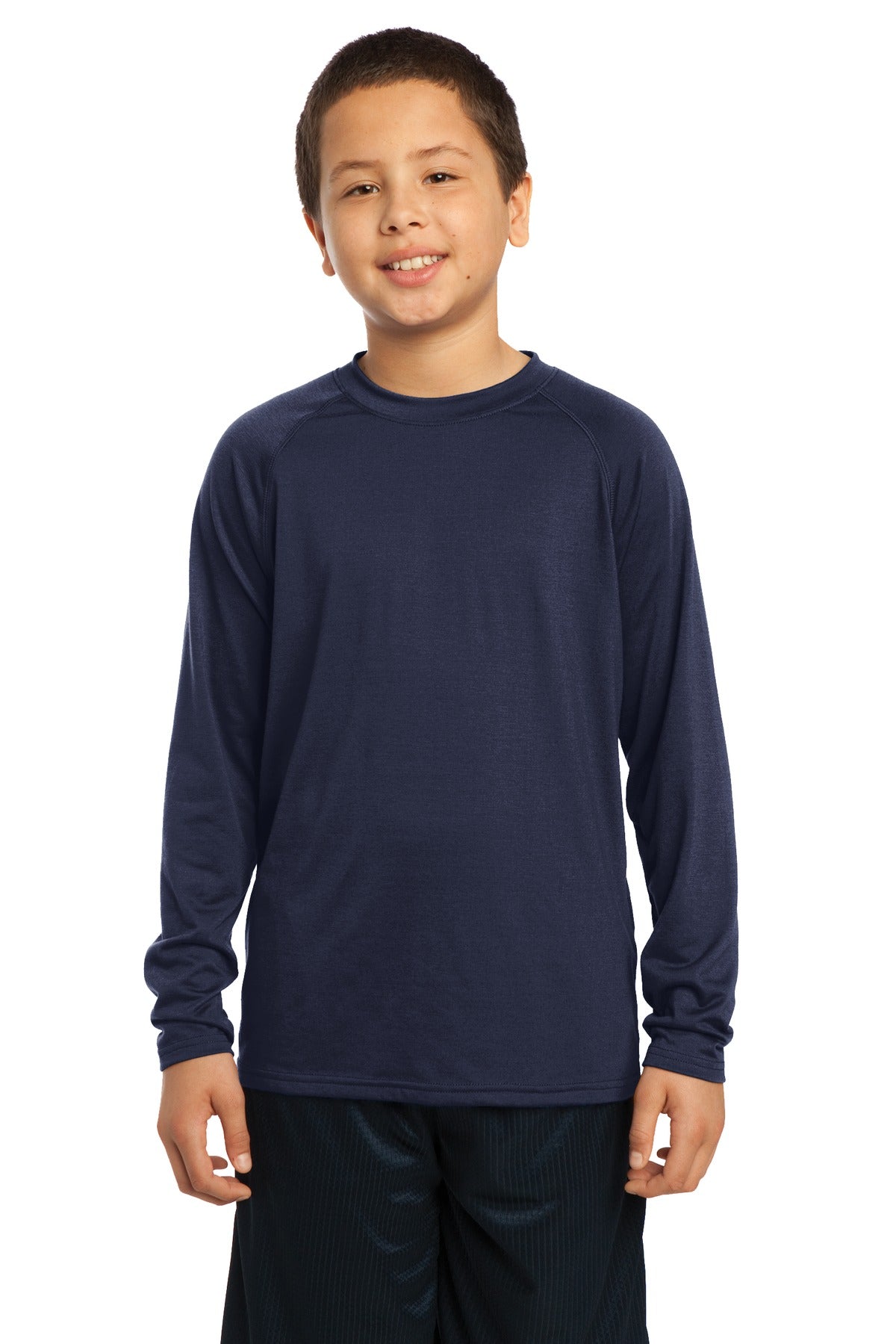Sport-Tek Youth Long Sleeve Ultimate Performance Crew. YST700LS