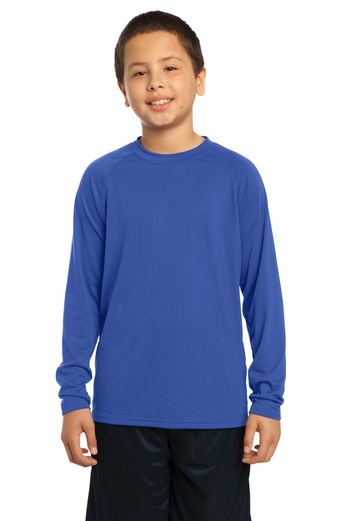 Sport-Tek Youth Long Sleeve Ultimate Performance Crew. YST700LS