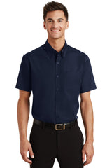 Port Authority Men's Short Sleeve Value Poplin Shirt. S633