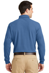 Port Authority Men's Long Sleeve EZCotton Pique Polo. K800LS