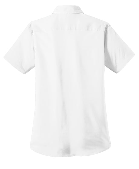 Port Authority Ladies Short Sleeve Value Poplin Shirt. L633 Womens Apparel Shirts & Tops