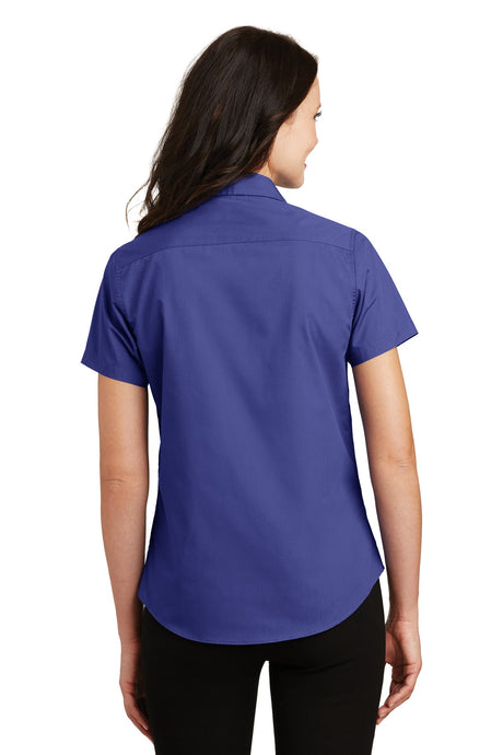 Port Authority Ladies Short Sleeve Value Poplin Shirt. L633 Womens Apparel Shirts & Tops