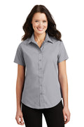 Port Authority Ladies Short Sleeve Value Poplin Shirt. L633 Womens Apparel Shirts & Tops