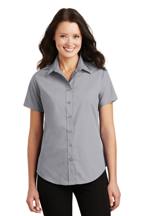 Port Authority Ladies Short Sleeve Value Poplin Shirt. L633 Womens Apparel Shirts & Tops