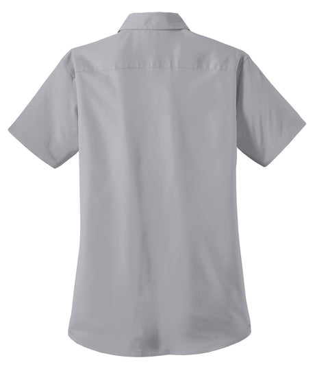Port Authority Ladies Short Sleeve Value Poplin Shirt. L633 Womens Apparel Shirts & Tops