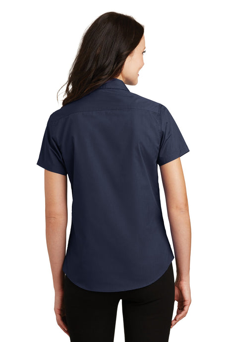 Port Authority Ladies Short Sleeve Value Poplin Shirt. L633 Womens Apparel Shirts & Tops