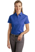 Port Authority Ladies Short Sleeve Easy Care Soil Resistant Shirt.  L507