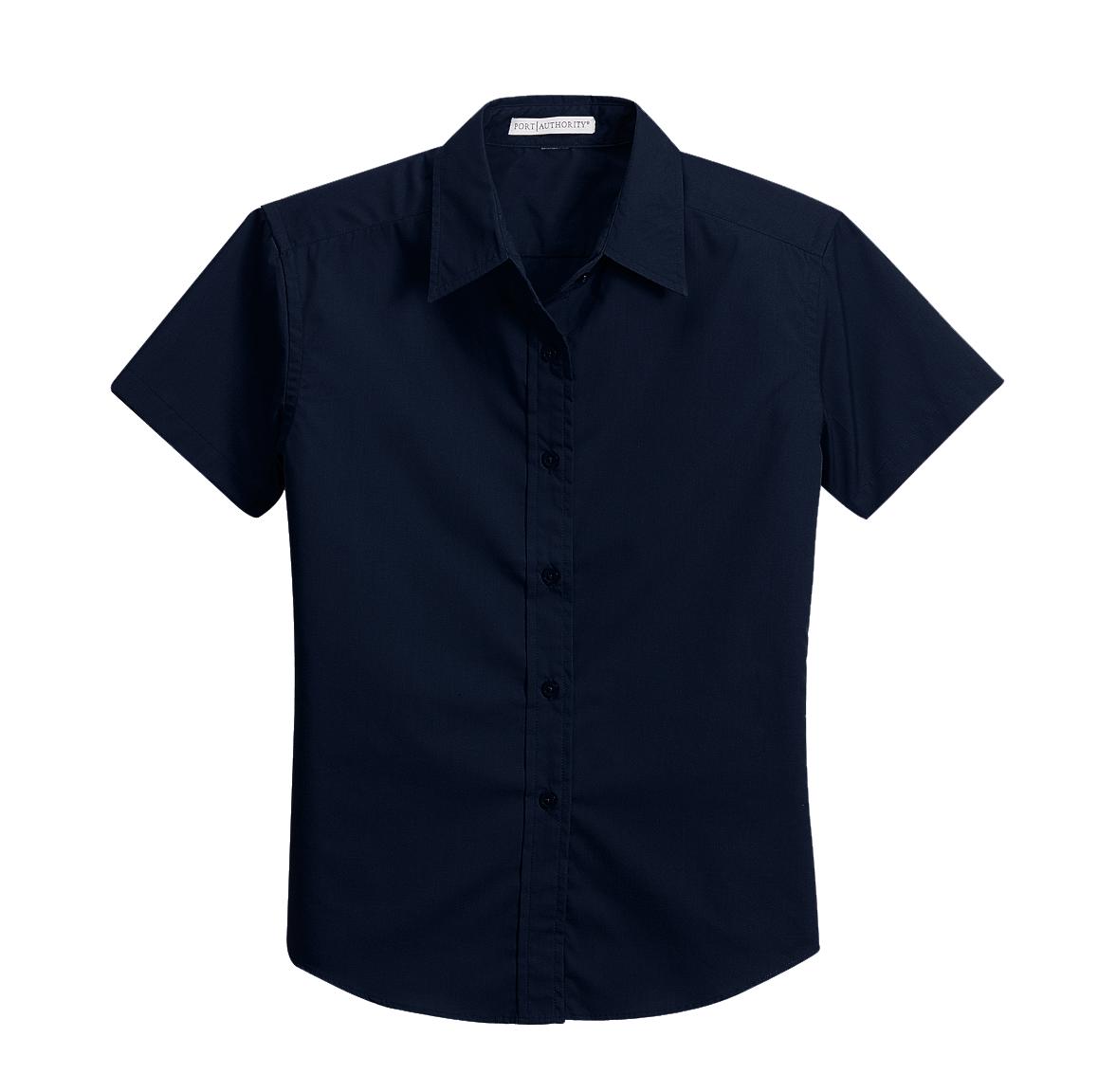 Port Authority Ladies Short Sleeve Easy Care Soil Resistant Shirt.  L507