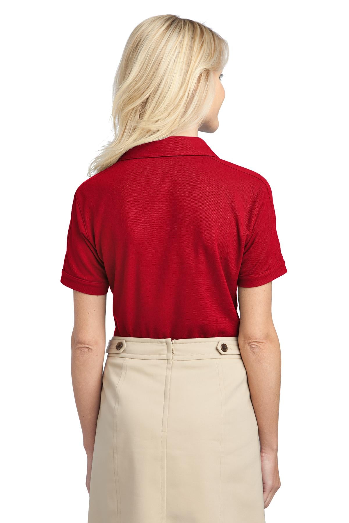 Port Authority Ladies Silk Touch Piped Polo. L502