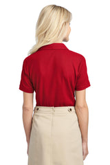 Port Authority Ladies Silk Touch Piped Polo. L502