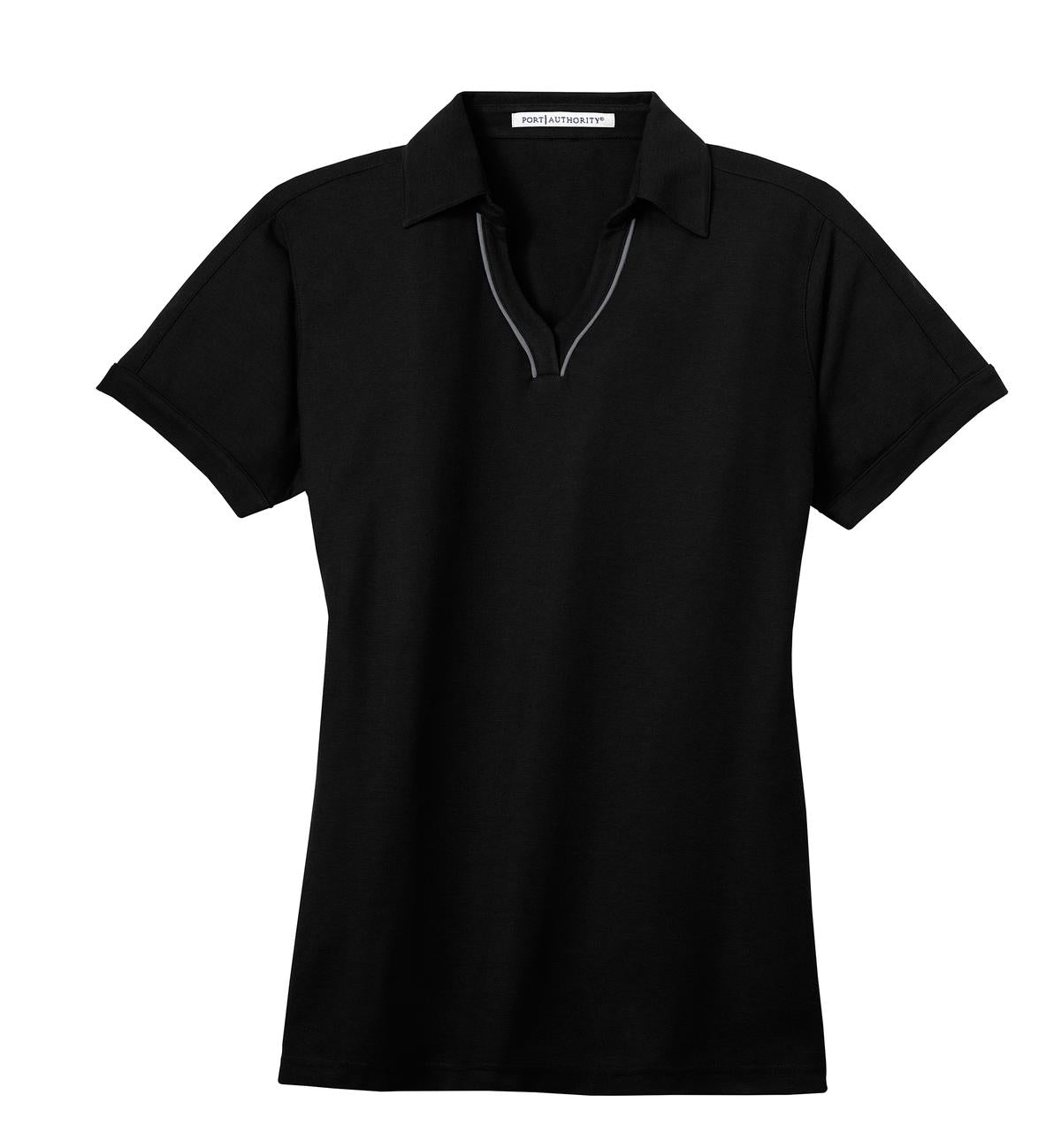 Port Authority Ladies Silk Touch Piped Polo. L502