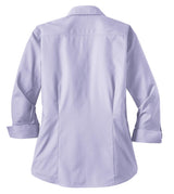 Red House Ladies 3/4-Sleeve Dobby Non-Iron Button-Down Shirt. RH61 Red House