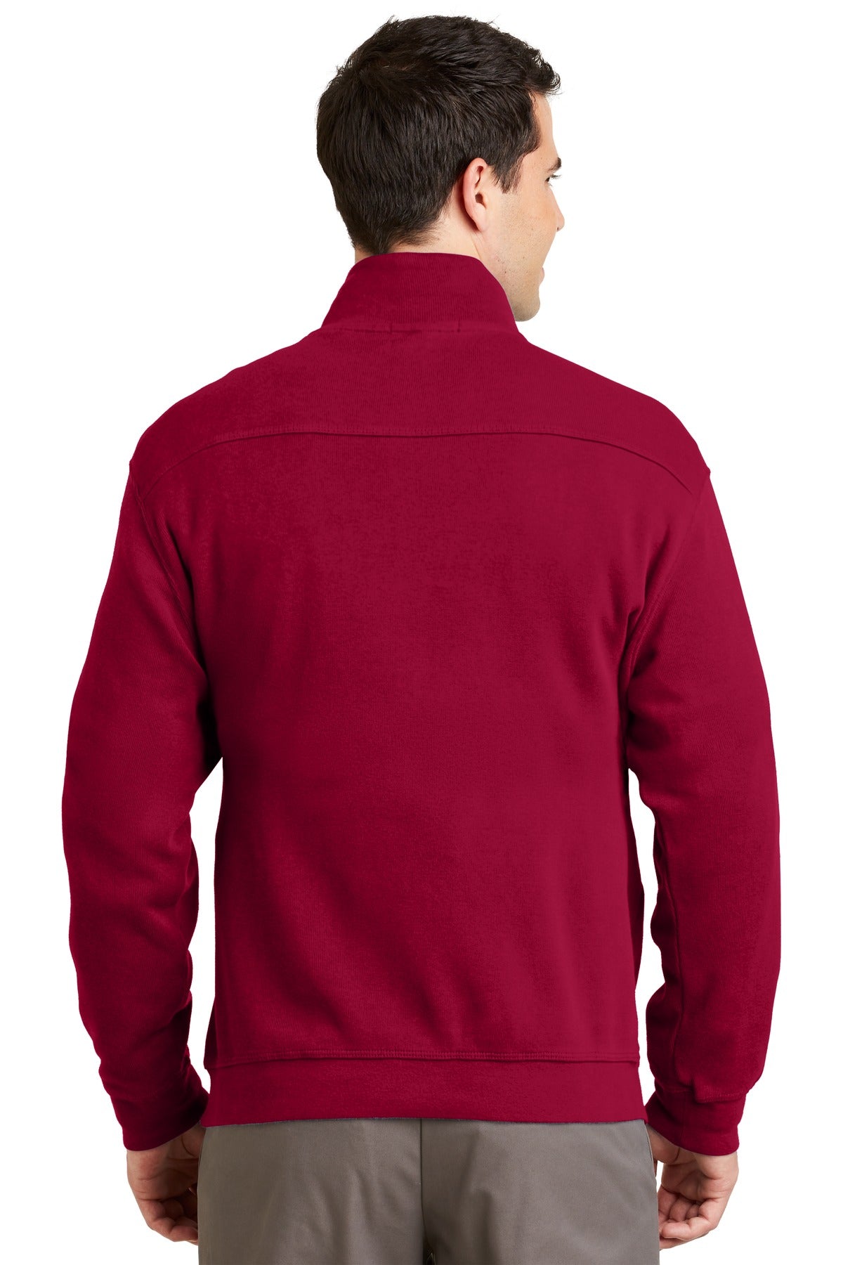 Port Authority Men's Flatback Rib 1/4-Zip Pullover.  F220