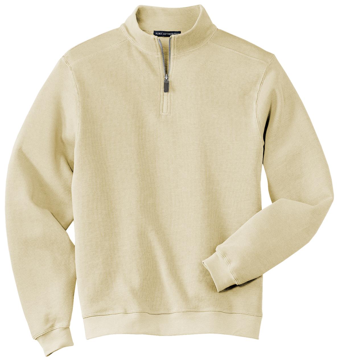 Port Authority Men's Flatback Rib 1/4-Zip Pullover.  F220