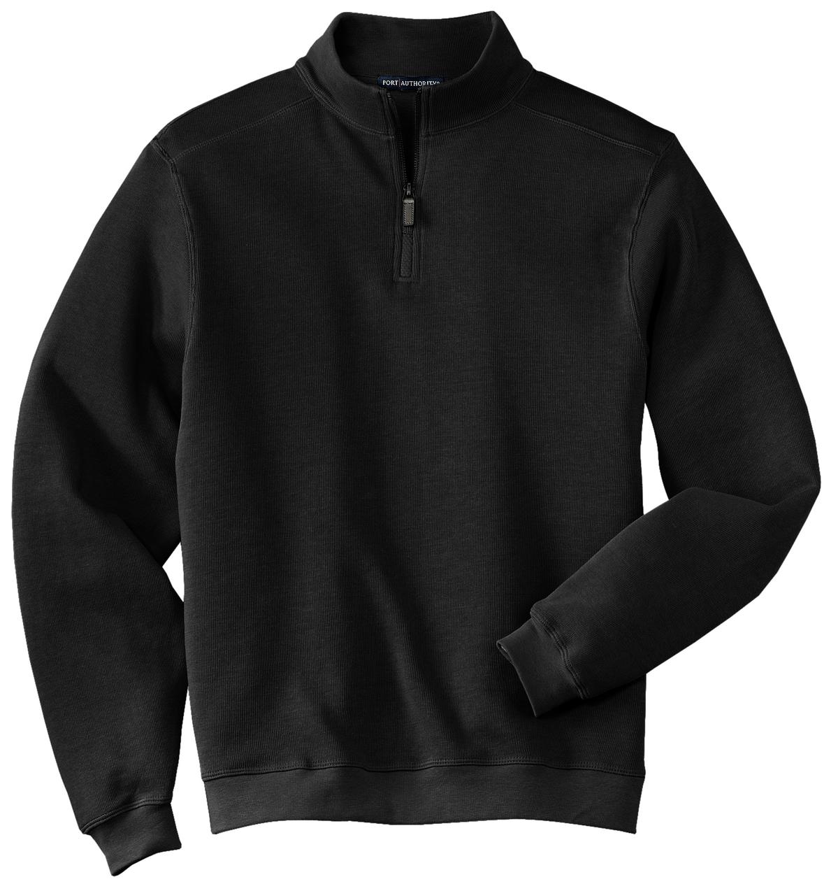Port Authority Men's Flatback Rib 1/4-Zip Pullover.  F220