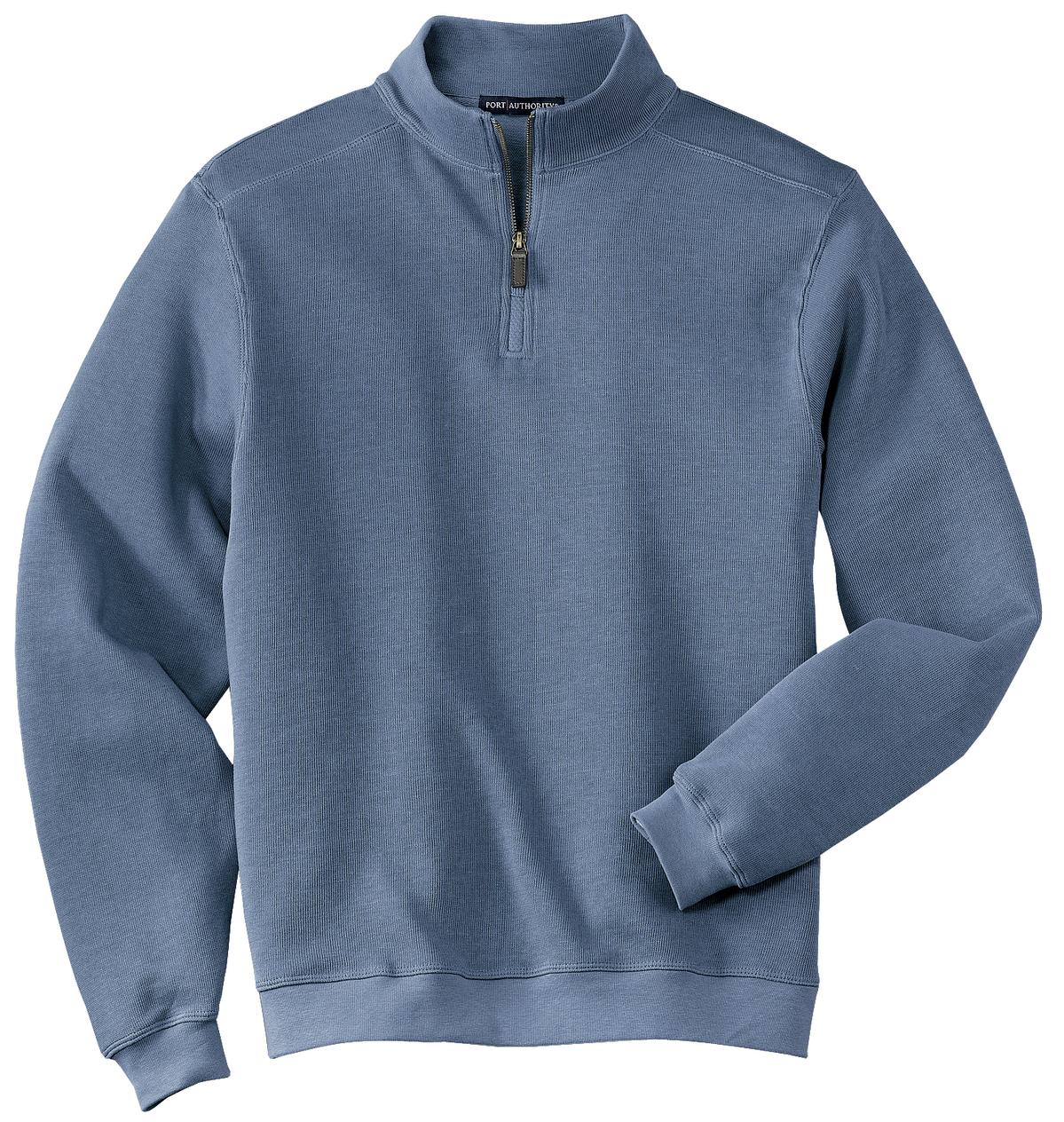 Port Authority Men's Flatback Rib 1/4-Zip Pullover.  F220