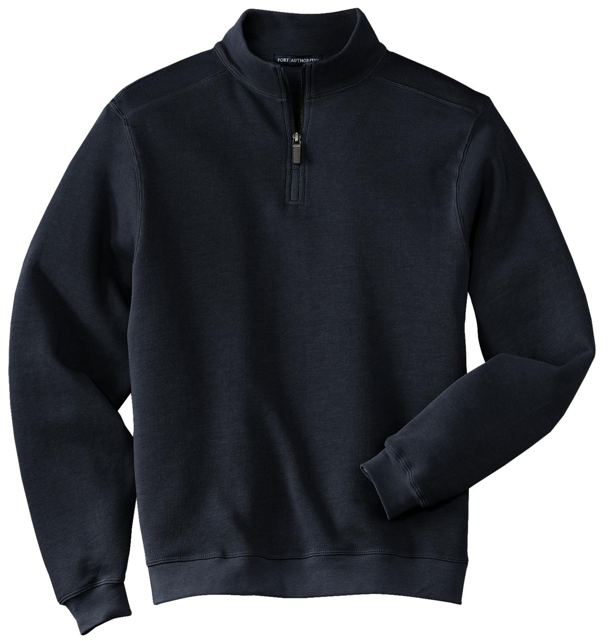 Port Authority Men's Flatback Rib 1/4-Zip Pullover.  F220