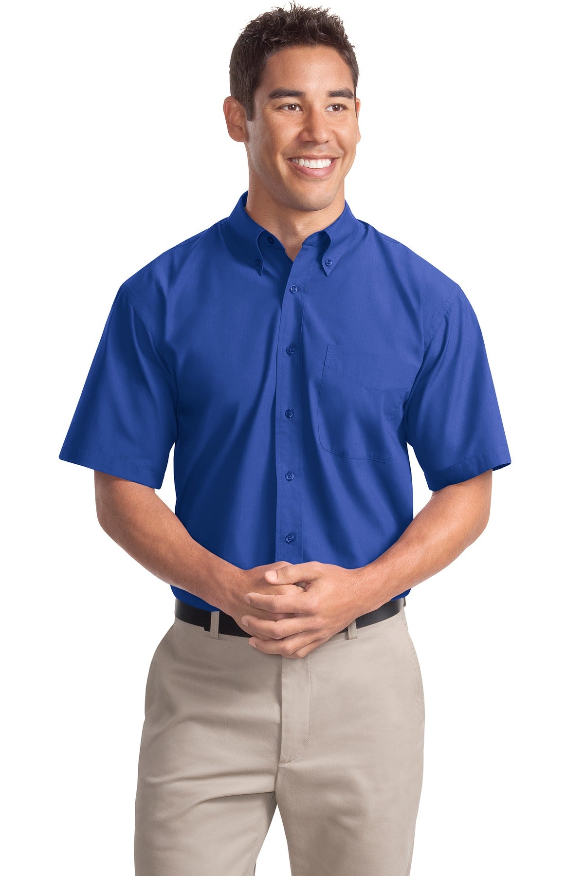 Port Authority Men's Short Sleeve Easy Care Soil Resistant Shirt.  S507