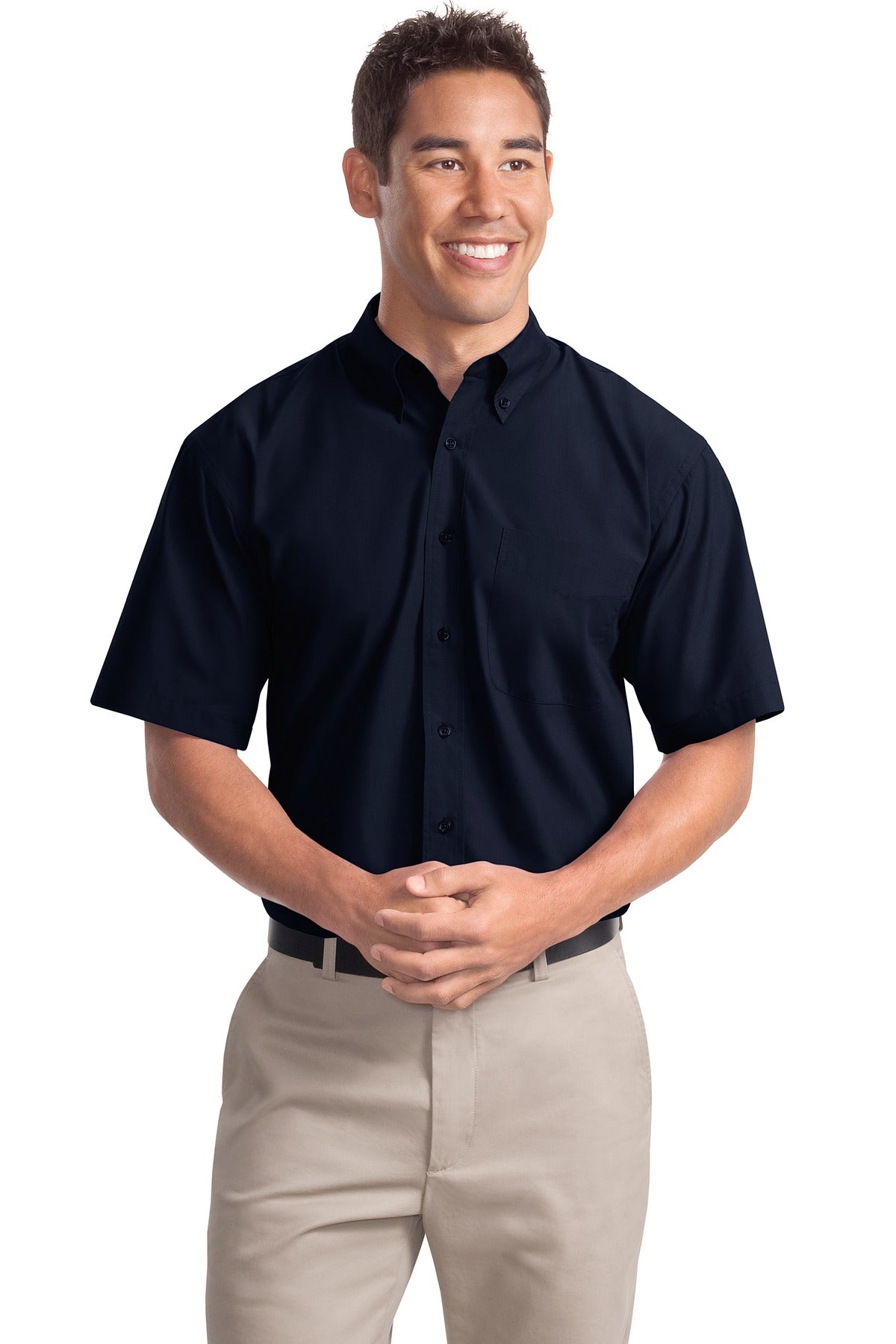 Port Authority Men's Short Sleeve Easy Care Soil Resistant Shirt.  S507