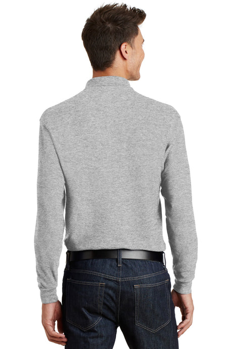 Port Authority Men's Long Sleeve Heavyweight Cotton Pique Polo. K320 Mens Apparel Shirts & Tops