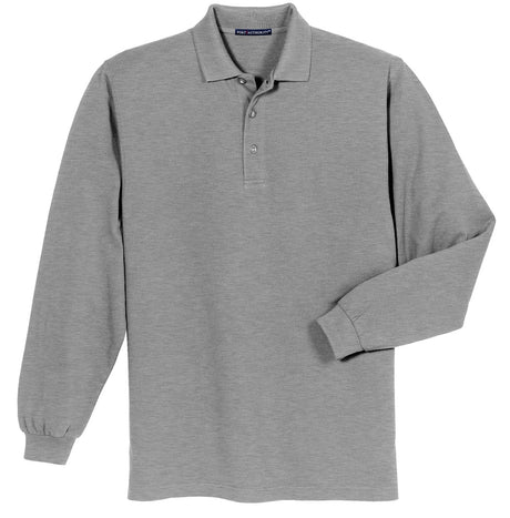 Port Authority Men's Long Sleeve Heavyweight Cotton Pique Polo. K320 Mens Apparel Shirts & Tops