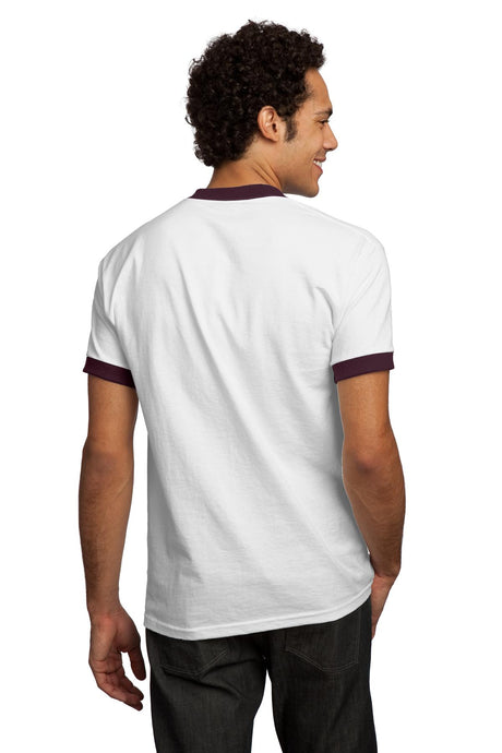 Port & Company Men's Ringer T-Shirt. PC61R Mens Apparel Shirts & Tops
