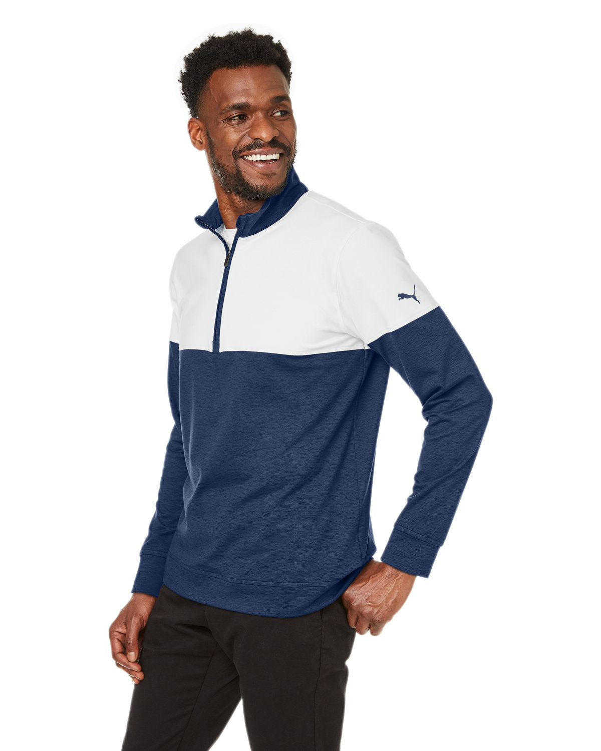 Puma Golf Men's Cloudspun Warm Up Quarter-Zip Puma