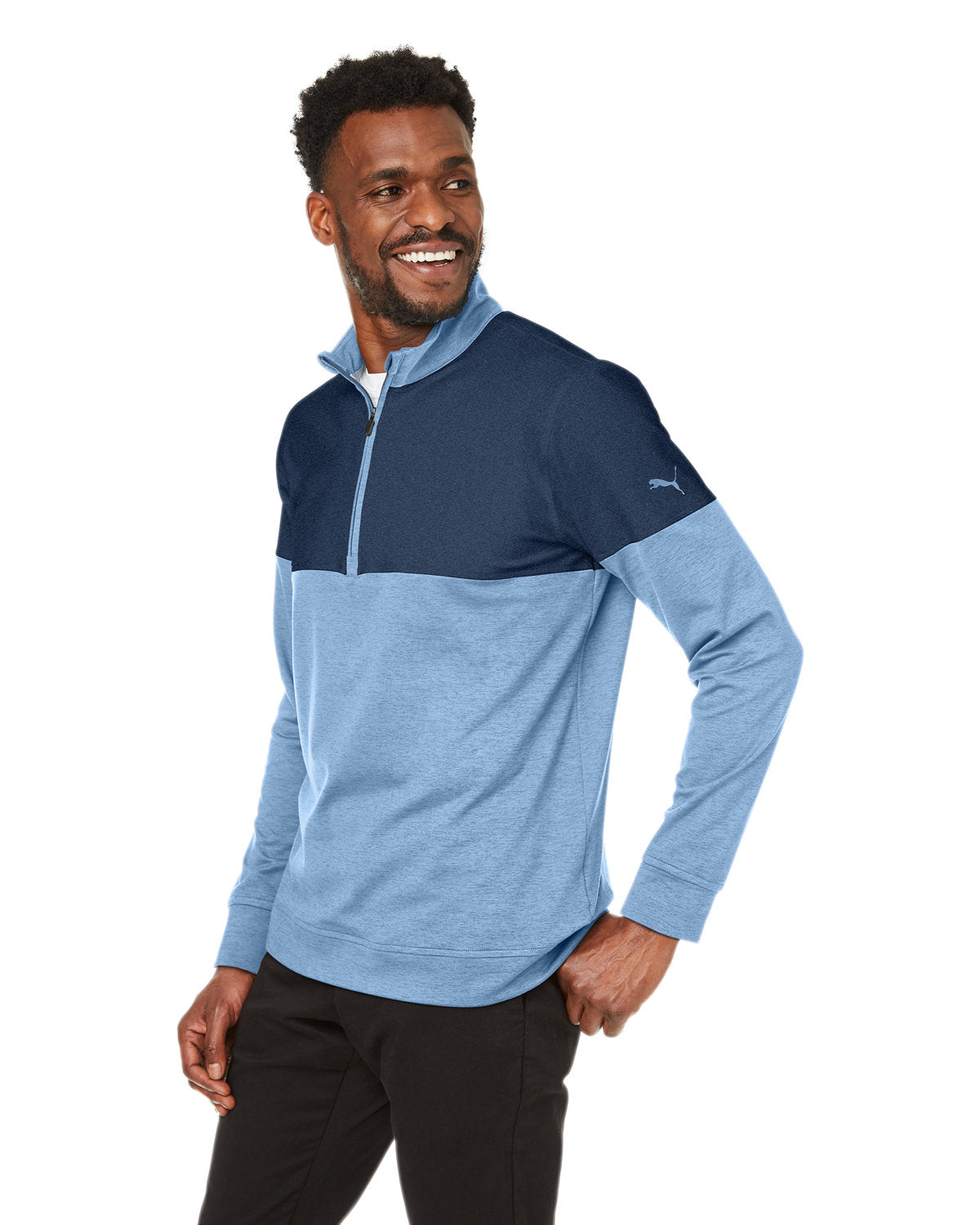 Puma Golf Men's Cloudspun Warm Up Quarter-Zip Puma