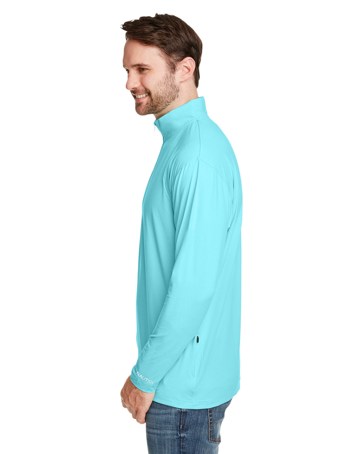 Nautica Men's Saltwater Quarter-Zip Pullover-4