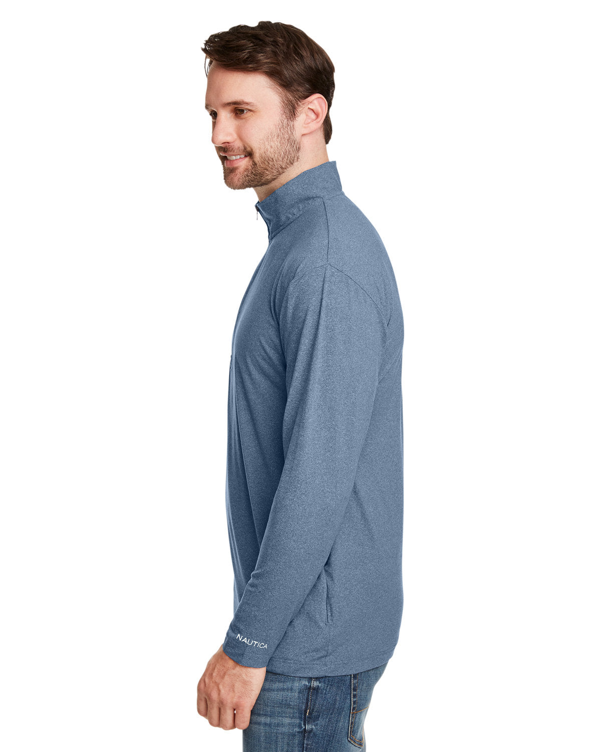 Nautica Men's Saltwater Quarter-Zip Pullover-4