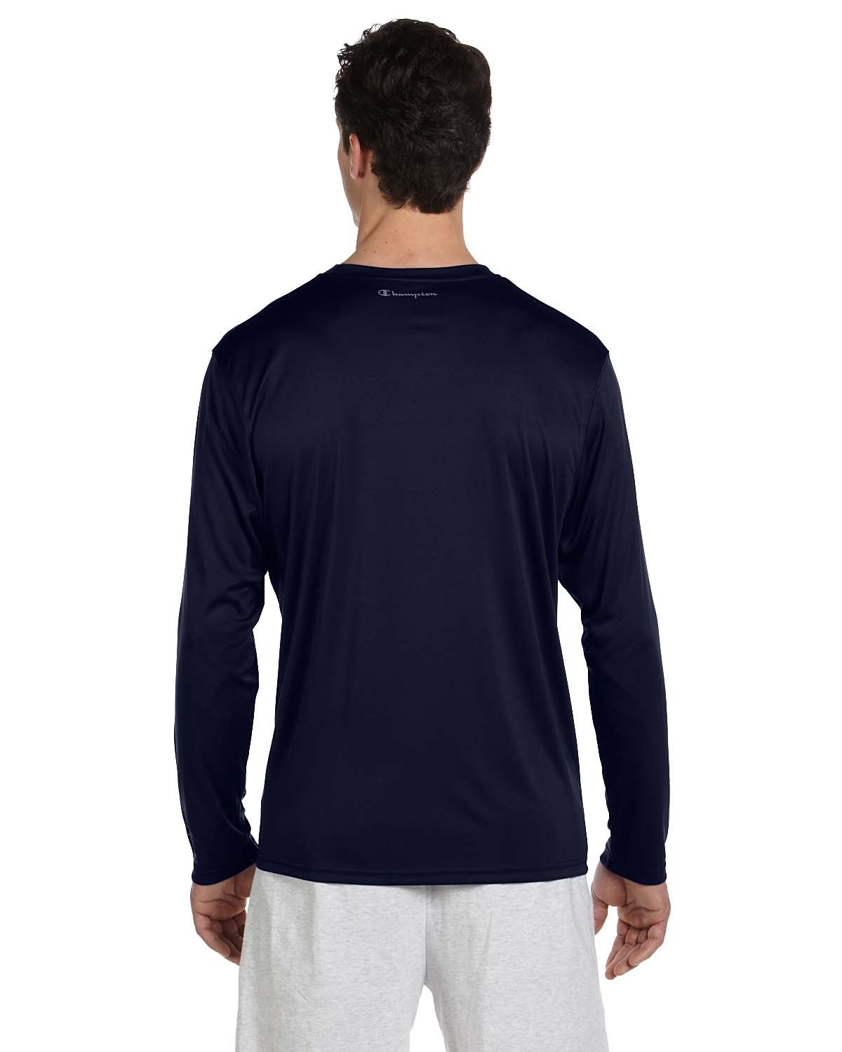 Champion Men's 4.1 oz. Double Dry® Long-Sleeve Interlock T-Shirt Champion