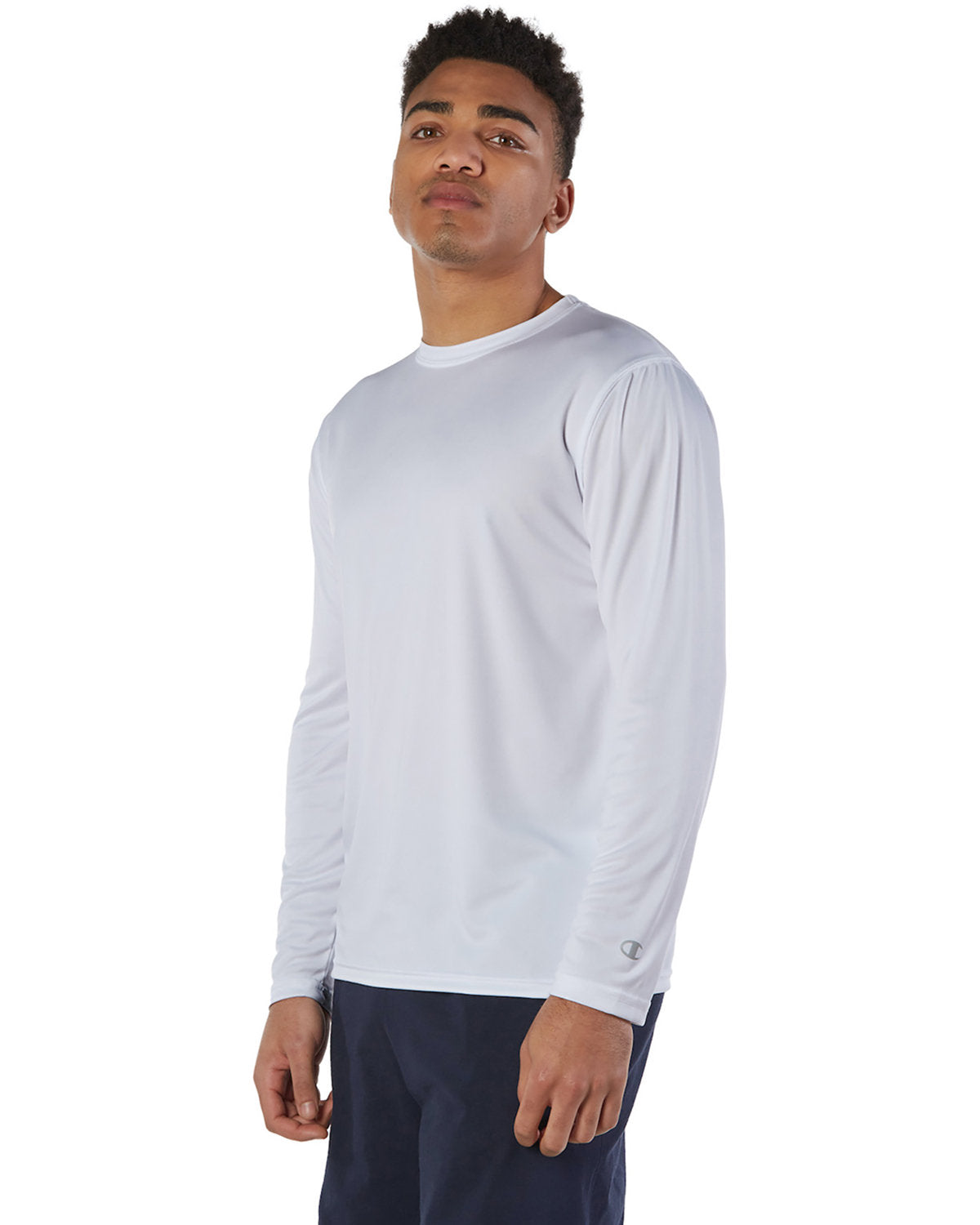 Champion Men's 4.1 oz. Double Dry® Long-Sleeve Interlock T-Shirt Champion