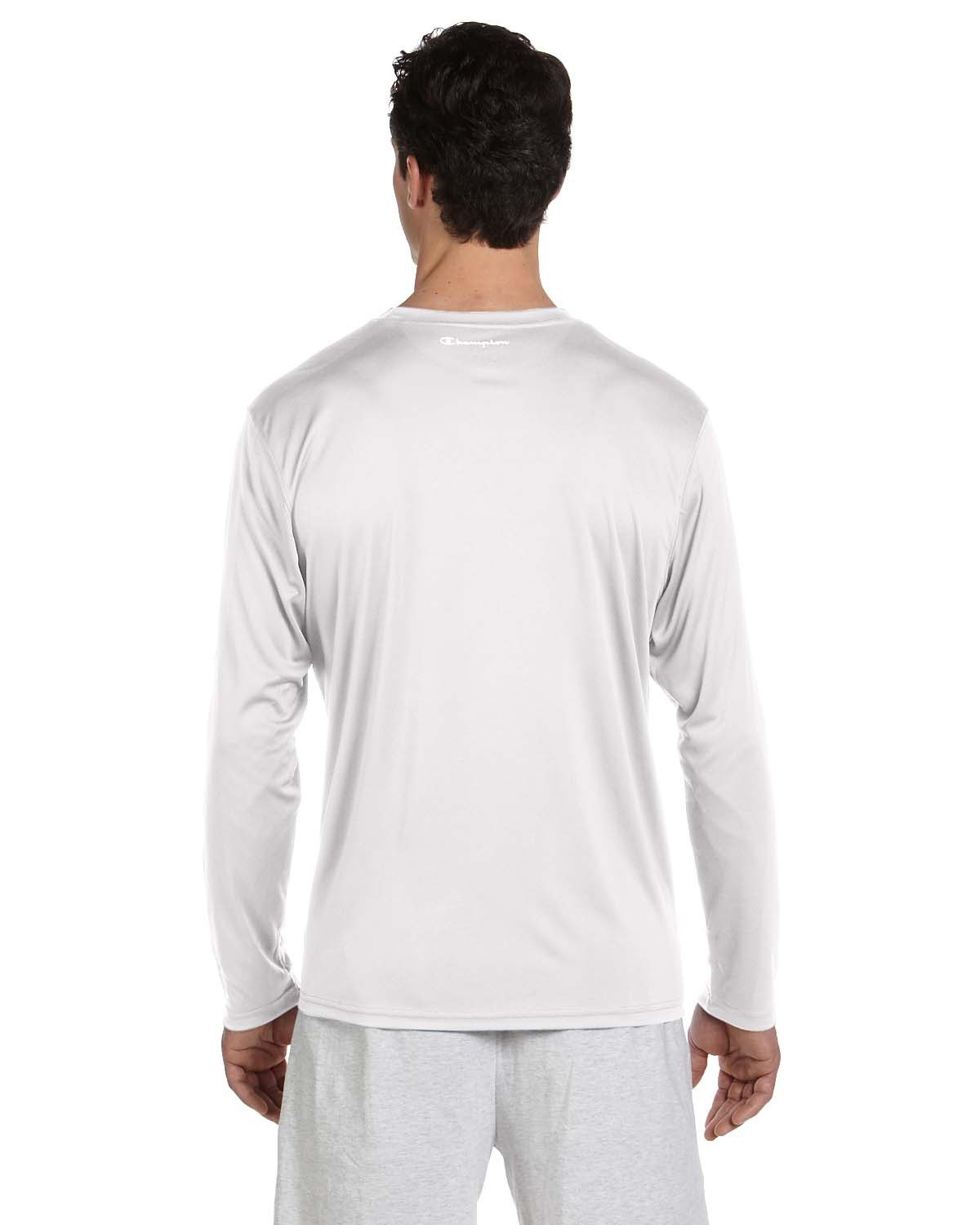 Champion Men's 4.1 oz. Double Dry® Long-Sleeve Interlock T-Shirt Champion