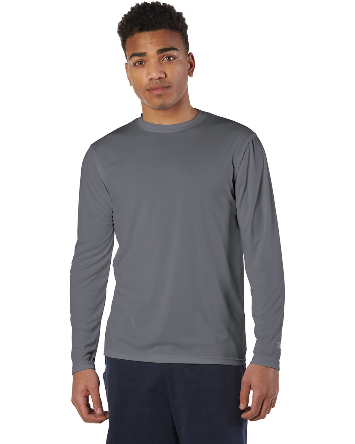 Champion Men's 4.1 oz. Double Dry® Long-Sleeve Interlock T-Shirt Champion