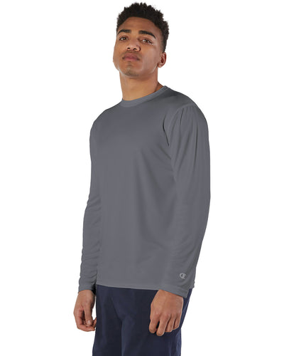 Champion Men's 4.1 oz. Double Dry® Long-Sleeve Interlock T-Shirt