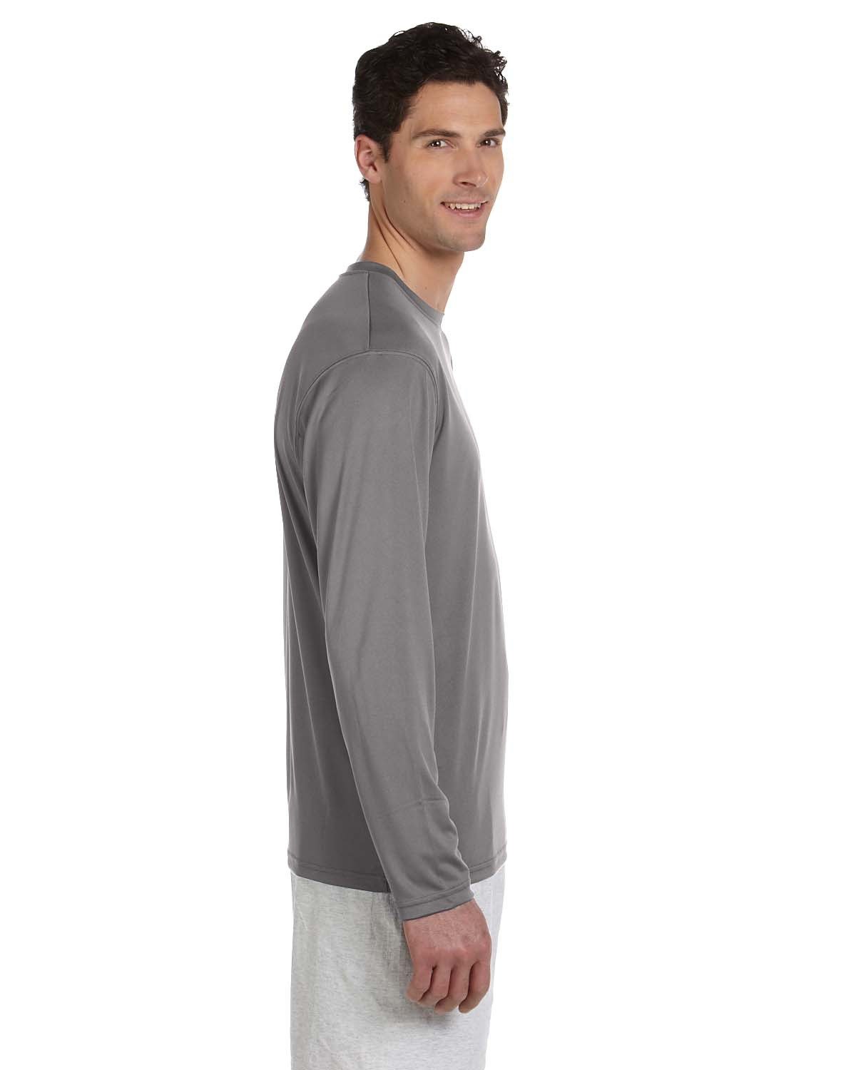 Champion Men's 4.1 oz. Double Dry® Long-Sleeve Interlock T-Shirt Champion