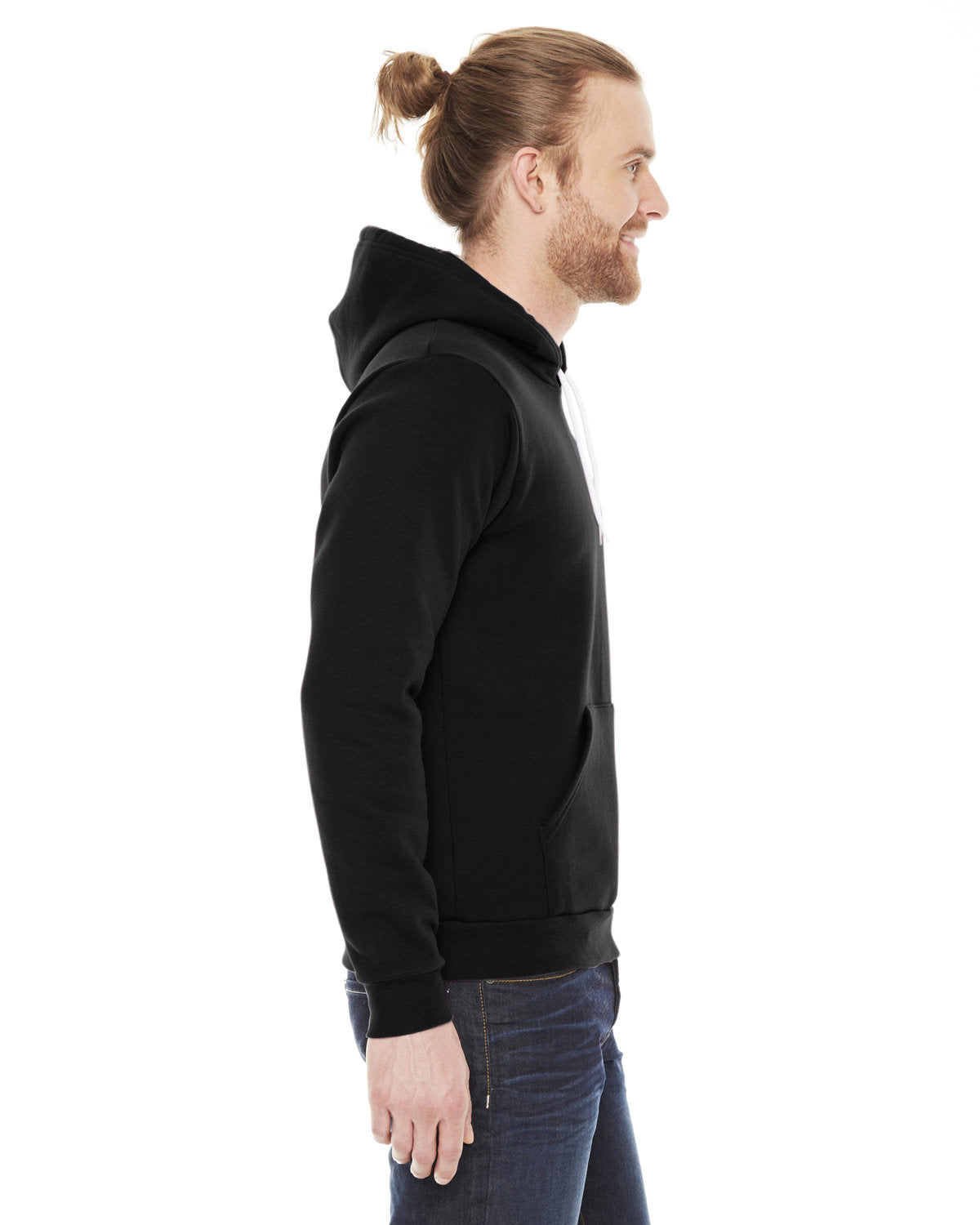 American Apparel Unisex Flex Fleece Drop Shoulder Pullover Hoodie American Apparel