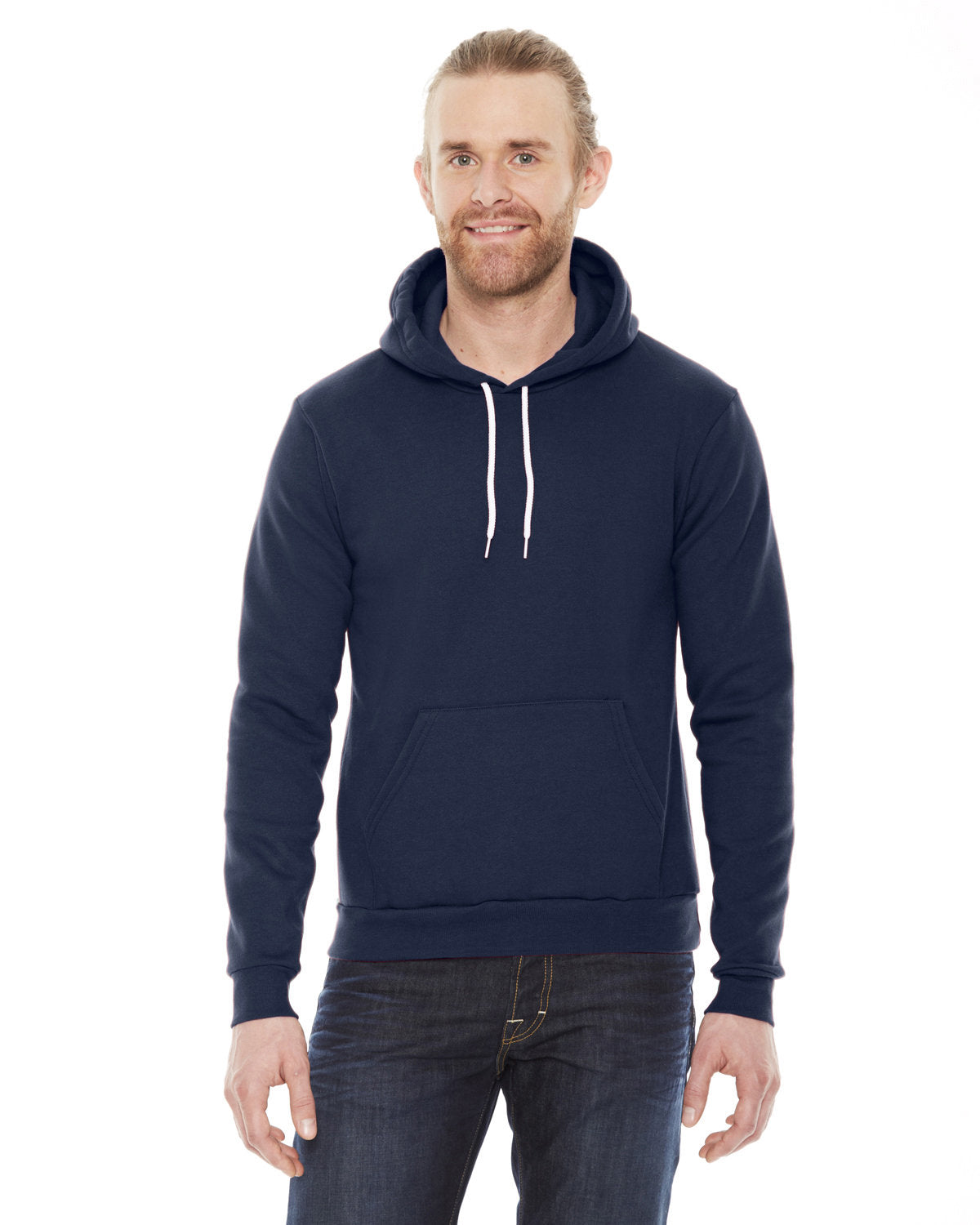 American Apparel Unisex Flex Fleece Drop Shoulder Pullover Hoodie American Apparel