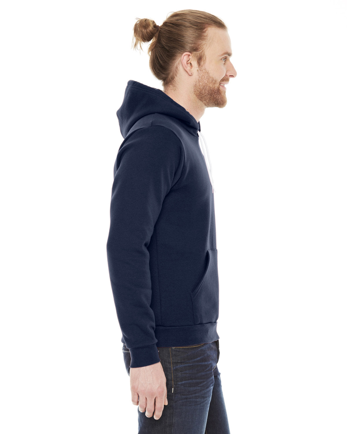 American Apparel Unisex Flex Fleece Drop Shoulder Pullover Hoodie American Apparel